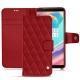 Funda de piel OnePlus 5T - Rouge - Couture ( Nappa - Pantone 199C ) 