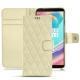 Funda de piel OnePlus 5T - Ivoire - Couture ( Sleek P C12 - White ) 