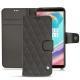 Funda de piel OnePlus 5T - Anthracite - Couture ( Pantone 424C ) 