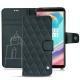 Housse cuir OnePlus 5T - Blu marino - Couture