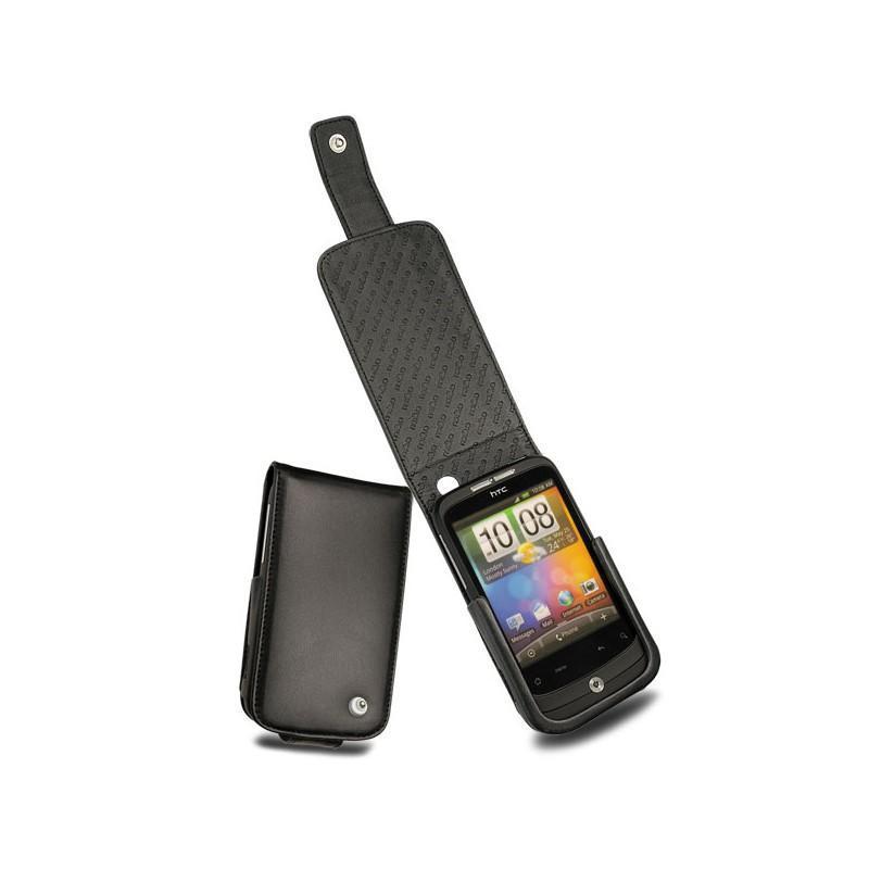 硬质真皮保护套 HTC Wildfire  - Noir ( Nappa - Black ) 