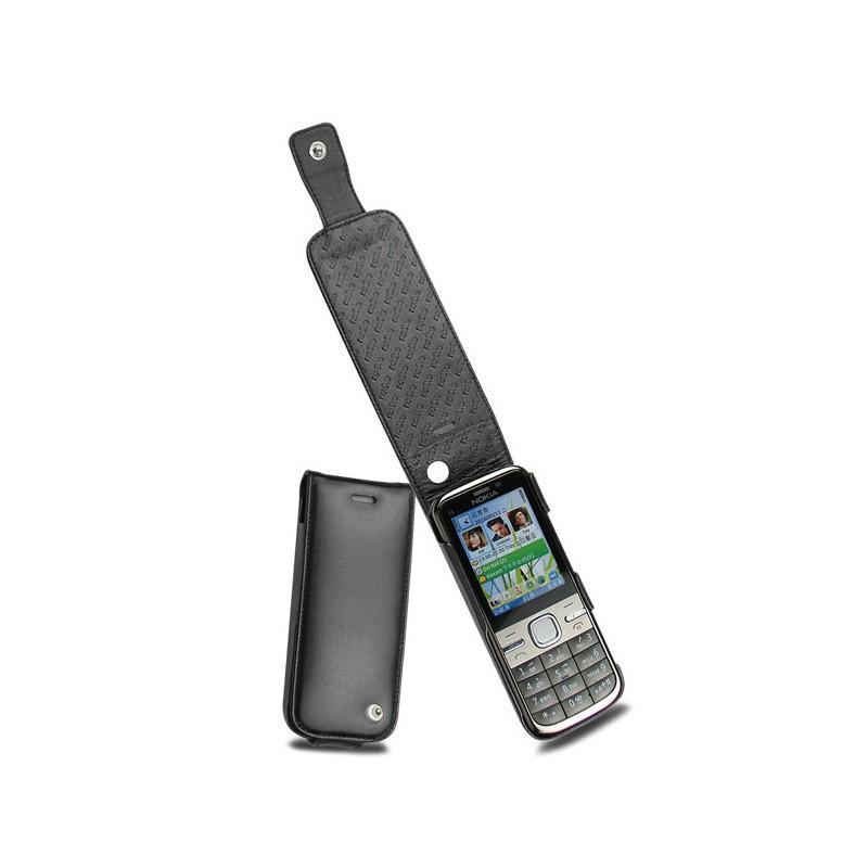 Custodia in pelle Nokia C5  - Noir ( Nappa - Black ) 