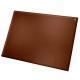 Sous main de bureau en cuir - Large 60 x 45 cm - Marron ( Nappa - Pantone 1615C ) 