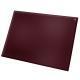 Schreibtischunterlage aus Leder - breit 60 x 45 cm - Lie de vin ( Pantone 5115C ) 