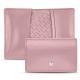 Funda de piel para tarjetas de presentacion - Rose ( Nappa - Pantone 2365C ) 