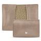 Credit - business cards leather holder - Taupe vintage ( Pantone 7530C ) 