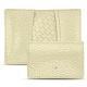 Credit - business cards leather holder - Ivoire ( Sleek P C12 - White ) 