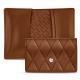 Etui en cuir pour cartes de visite - credit - Marron - Couture ( Nappa - Pantone 1615C ) 