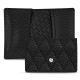 Lederschutzhülle pour cartes de visite - credit - Ebène - Couture ( Sleek P C12 - Black ) 
