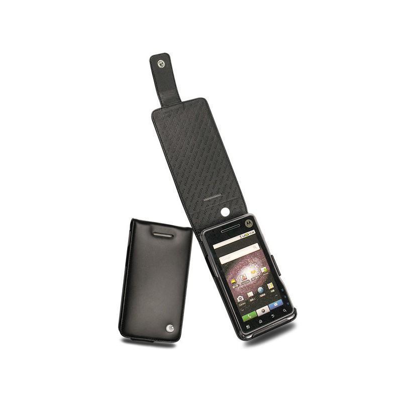 Custodia in pelle Motorola Milestone XT720  - Noir ( Nappa - Black ) 