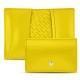 Funda de piel para tarjetas de presentacion - Jaune fluo