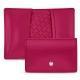 Custodia in pelle pour cartes de visite - credit - Rose fluo