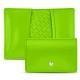 Capa em pele pour cartes de visite - credit - Vert fluo