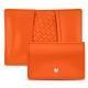 Credit - business cards leather holder - Orange fluo
