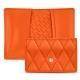 Credit - business cards leather holder - Orange fluo - Couture