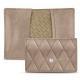 Funda de piel para tarjetas de presentacion - Taupe vintage - Couture