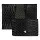 Funda de piel para tarjetas de presentacion - Serpent nero