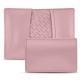 Custodia in pelle pour cartes de visite - credit - Rose PU