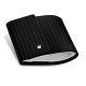 Chequebook wallet - Abaca nero