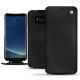 Samsung Galaxy S8 leather case - Negre poudro