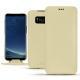 Housse cuir Samsung Galaxy S8 - Beige PU