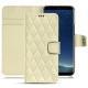 Capa em pele Samsung Galaxy S8 - Ivoire - Couture ( Sleek P C12 - White ) 