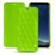 Capa em pele Samsung Galaxy S8 - Vert fluo - Couture