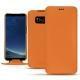 Samsung Galaxy S8+ leather case - Orange PU
