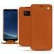 Samsung Galaxy S8+ leather case - Orange vibrant