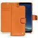 Housse cuir Samsung Galaxy S8+ - Orange ( Nappa - Pantone 1495U ) 