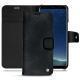 Samsung Galaxy S8+ leather case - Dark vintage ( Roughtcut - Black#5256 ) 