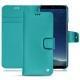 Custodia in pelle Samsung Galaxy S8+ - Bleu fluo