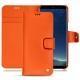 Housse cuir Samsung Galaxy S8+ - Orange fluo