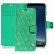 Samsung Galaxy S8+ leather case - Menthe vintage - Couture