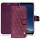 Samsung Galaxy S8+ leather case - Prune vintage - Couture