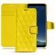 Capa em pele Samsung Galaxy S8+ - Jaune fluo - Couture
