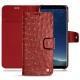 Capa em pele Samsung Galaxy S8+ - Autruche ciliegia