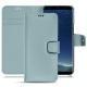 Samsung Galaxy S8+ leather case - Bleu Ciel PU