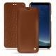 Housse cuir Samsung Galaxy S8+ - Marron ( Nappa - Pantone 1615C ) 