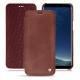 Samsung Galaxy S8+ leather case - Passion vintage ( Glutton - Red ) 