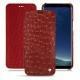 Capa em pele Samsung Galaxy S8+ - Autruche ciliegia