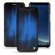 Housse cuir Samsung Galaxy S8+ - Bleu Patine