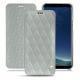 Lederschutzhülle Samsung Galaxy S8+ - Gris - Couture ( Nappa - Pantone W428C ) 