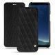 Capa em pele Samsung Galaxy S8+ - Ebène - Couture ( Sleek P C12 - Black ) 
