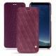 Housse cuir Samsung Galaxy S8+ - Prune vintage - Couture