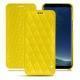 Lederschutzhülle Samsung Galaxy S8+ - Jaune fluo - Couture