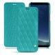 Capa em pele Samsung Galaxy S8+ - Bleu fluo - Couture