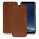 Samsung Galaxy S8+ leather case - Marron PU