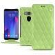가죽 커버 HTC U11+ - Vert olive - Couture ( Nappa - Pantone 578U ) 