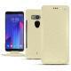 HTC U11+ leather case - Ivoire ( Sleek P C12 - White ) 